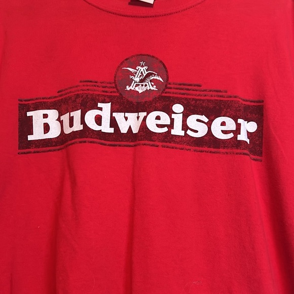 Budweiser Red Men's T-Shirt - Picture 3 of 6